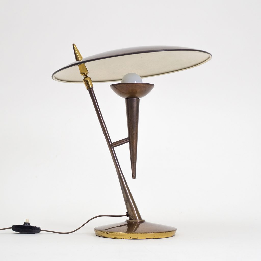 Stilnovo Brass Table Lamp, circa 1950