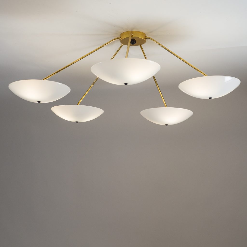 Modernist Sputnik Ceiling Light, 1950s