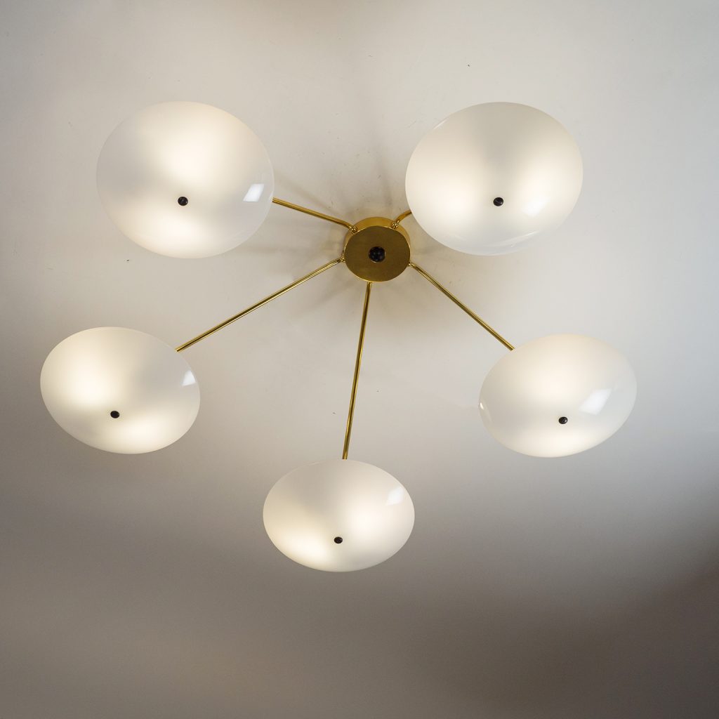 Modernist Sputnik Ceiling Light, 1950s