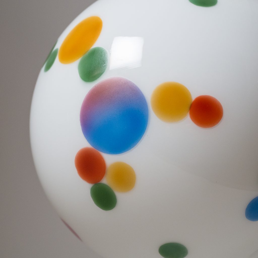 Rare Art Deco Pendant, circa 1920, Copper and Enameled Glass