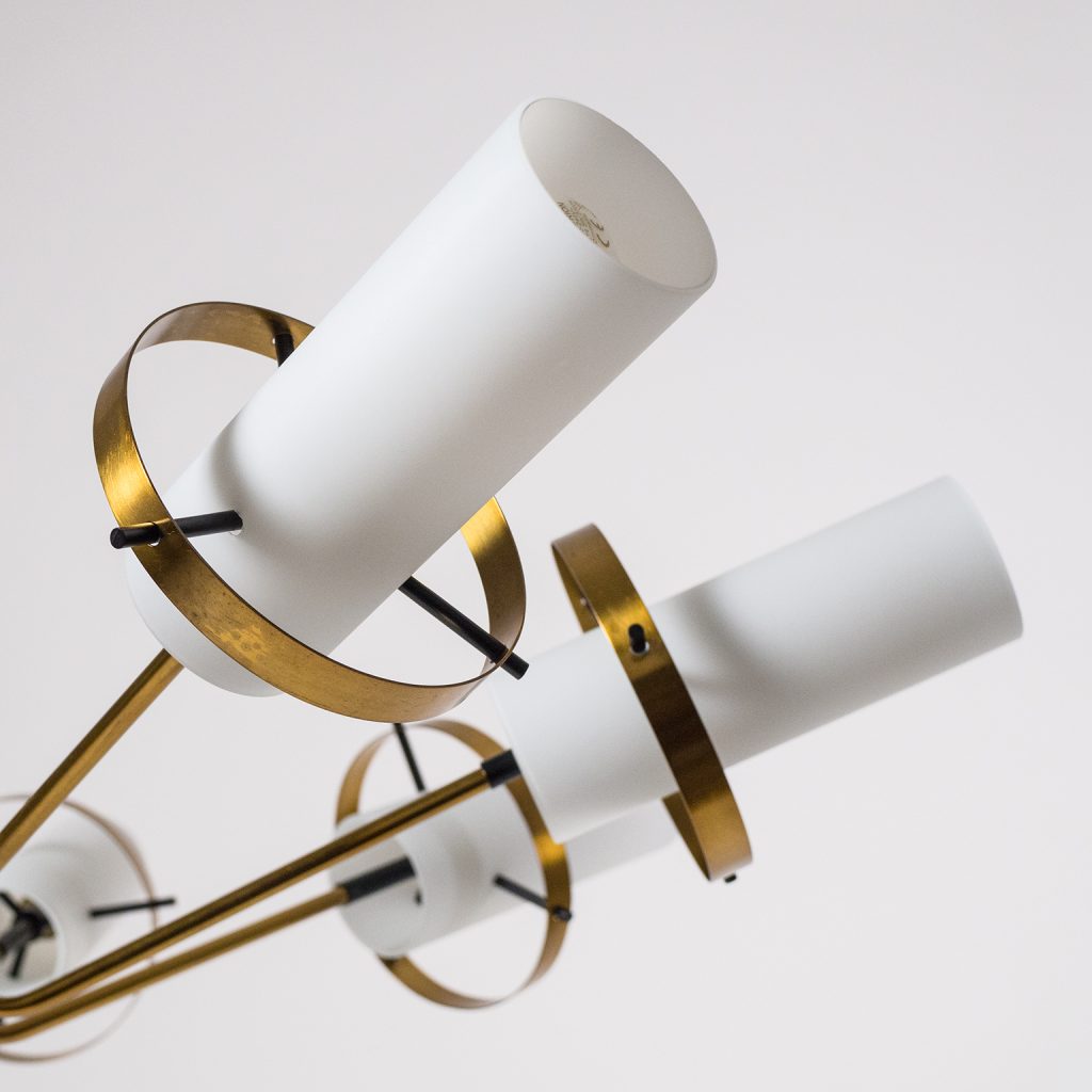 Modernist Stilnovo Chandelier, circa 1958