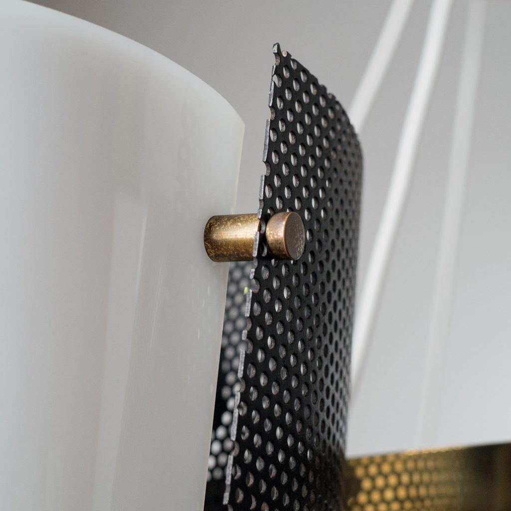 Rare Large Stilnovo Suspension Chandelier, 1950s