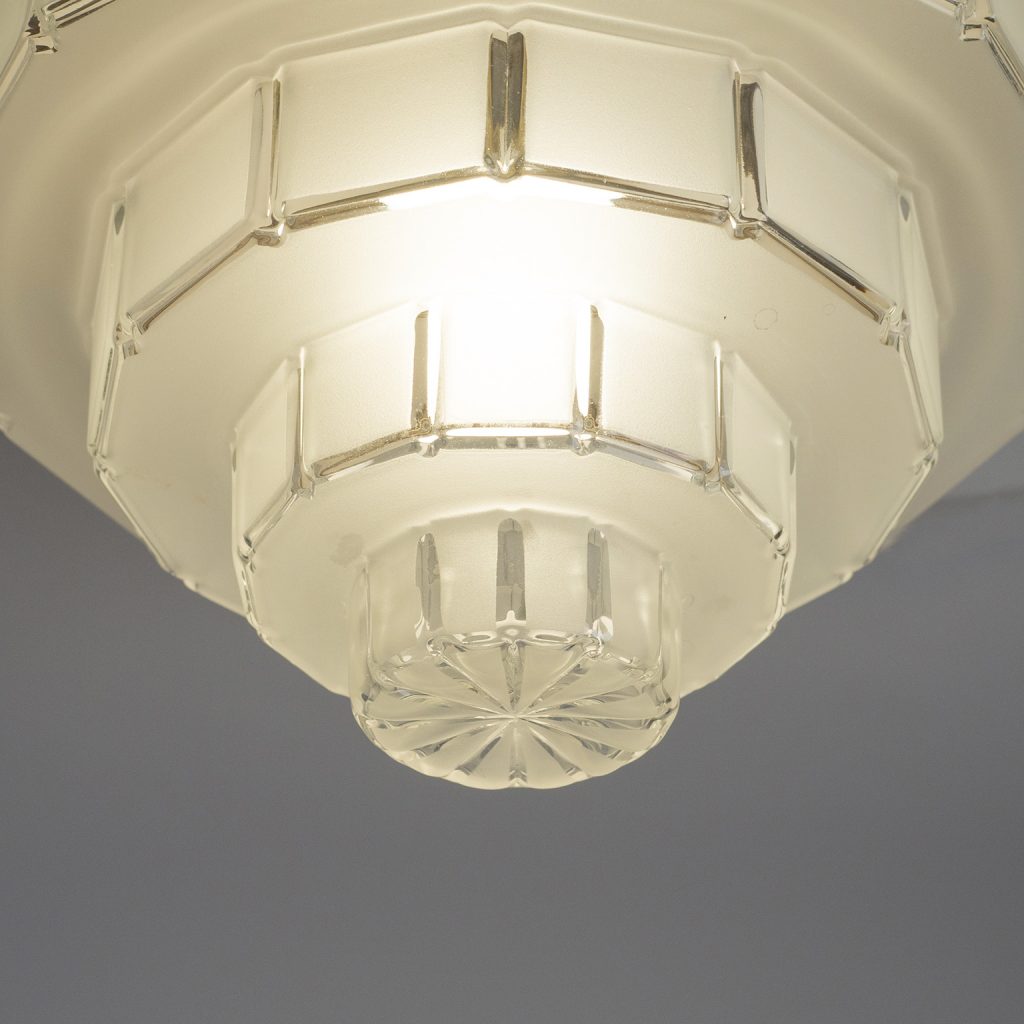 French Art Deco Flush Mounts, circa 1930