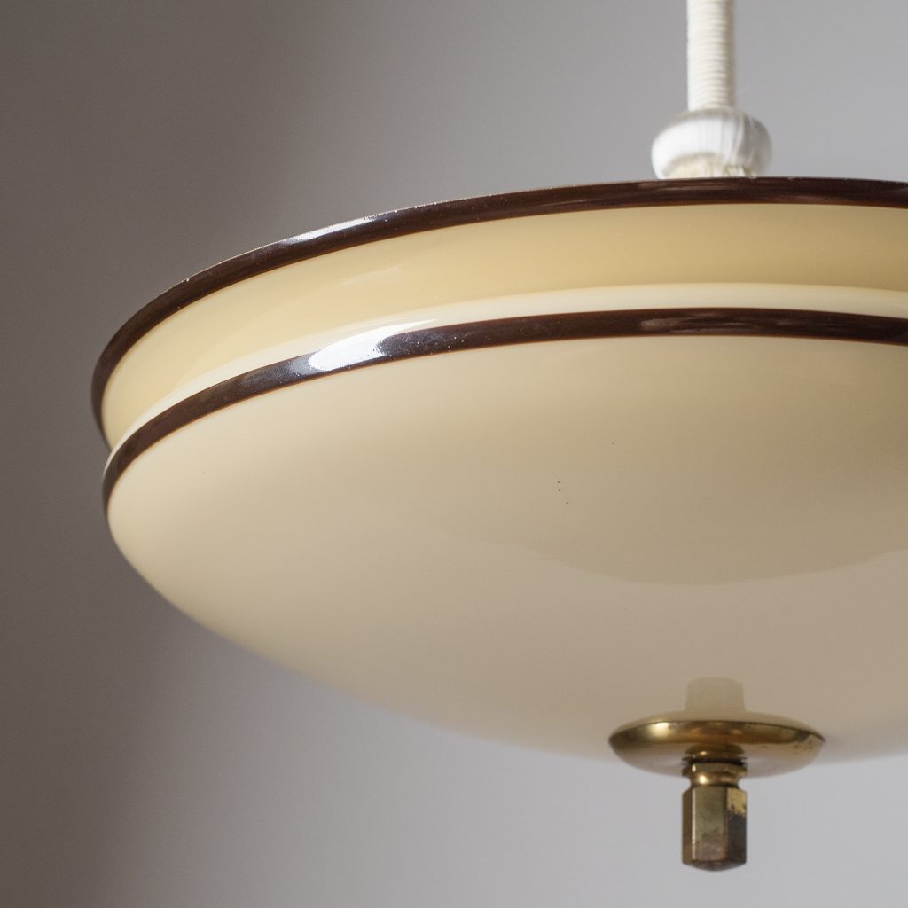 Enameled Glass Pendant, 1930s