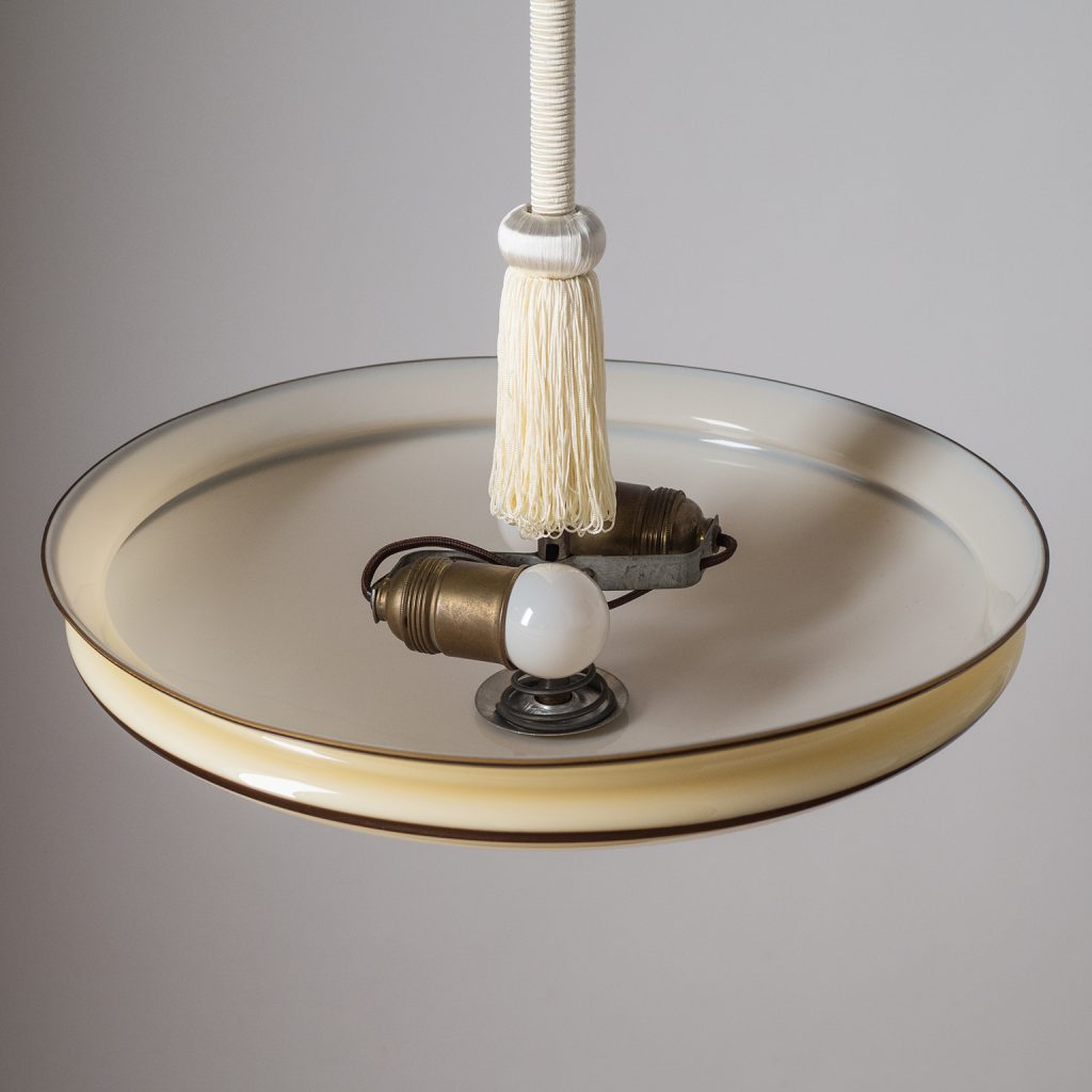 Enameled Glass Pendant, 1930s