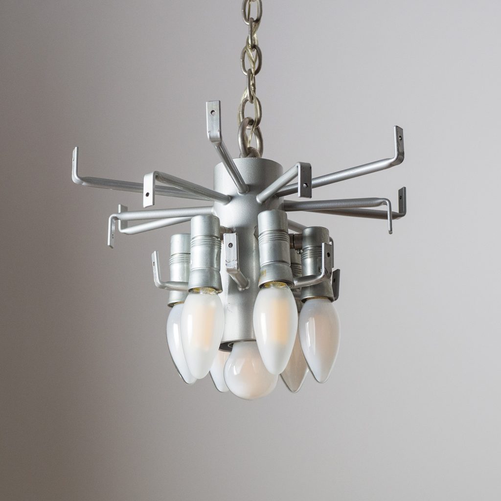 Rare J.T. Kalmar Colored Glass Chandelier, 1970s