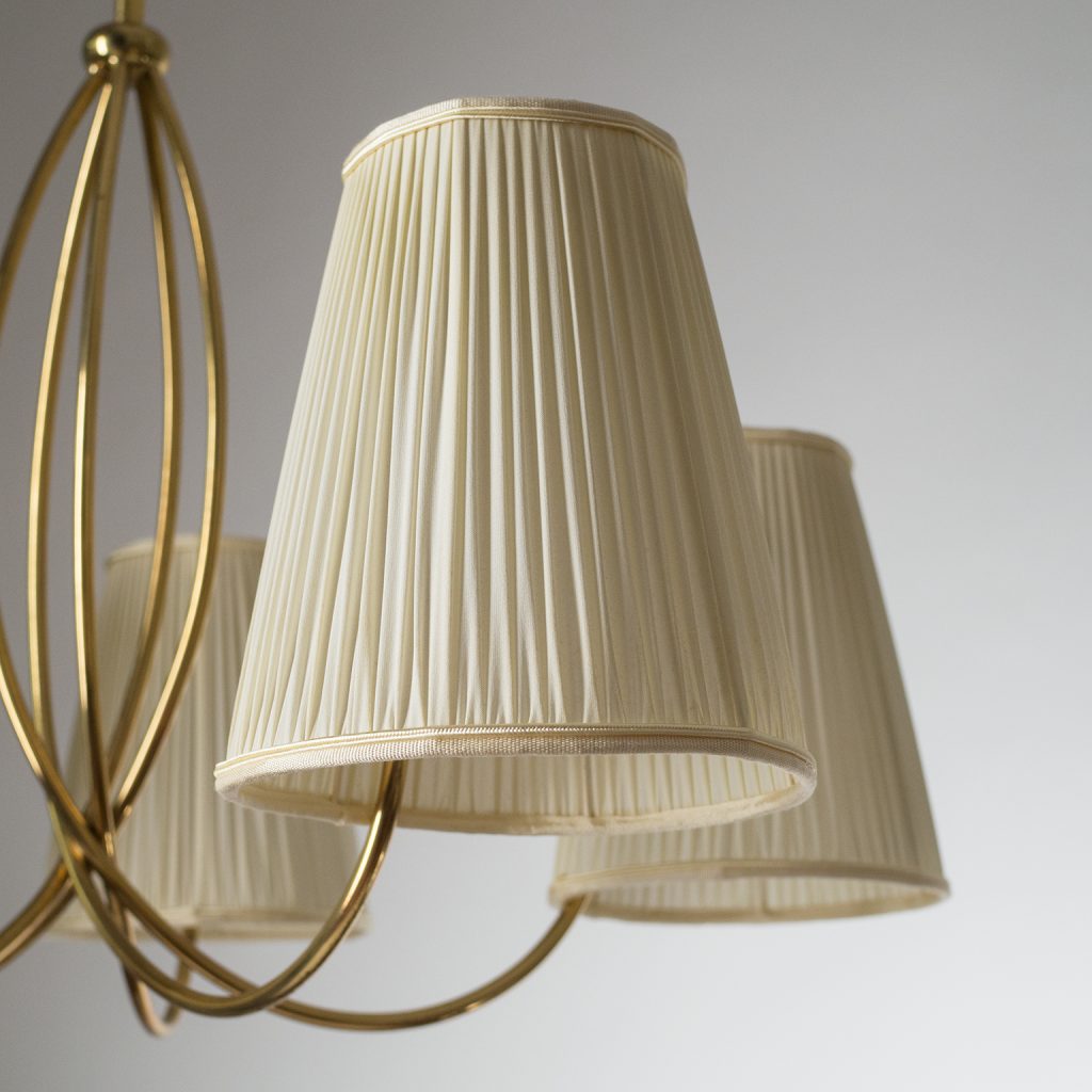 Austrian Brass Chandelier, 1930s